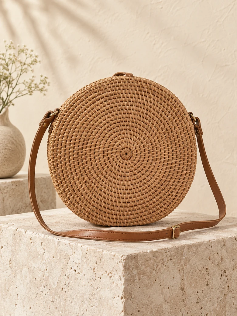 Sunwoven Raffia Crossbody