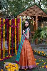 Sefa (Pleasure) | Radiant Lehenga: 3-Piece Set | Gulabi Sunset