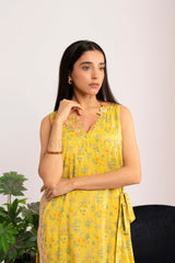 Charbagh | Silk sleeveless shirt