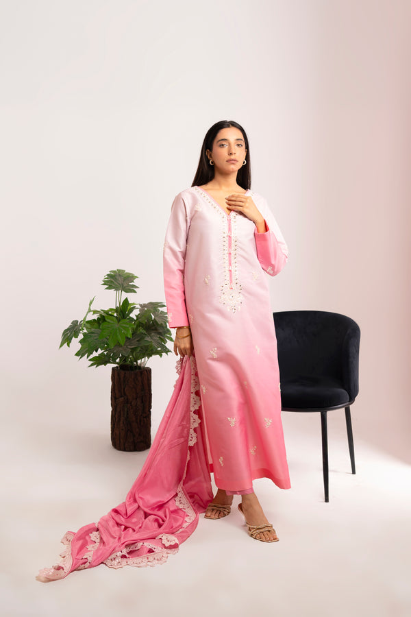 Kanwal | Ombre Silk Shirt