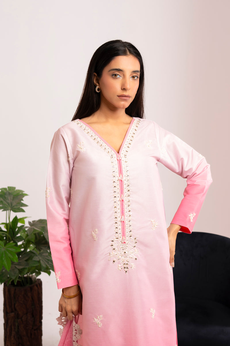 Kanwal | Ombre Silk Shirt